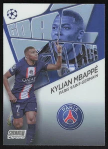 Stadium Club 2022-23 cromado UEFA #GF-KM Kylian Mbappé Goal Force PSG - Imagen 1 de 2