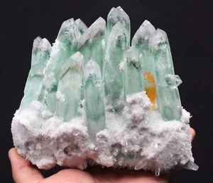 1630g New discovery green ghost Yellow crystal clusters of mineral samples - Picture 1 of 12