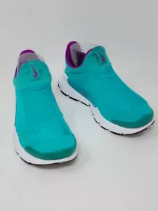 Nike Sock Dart Donna 7 Jade Aqua Hyper Violet 848475-301 Sneakers Sportive - Foto 1 di 10