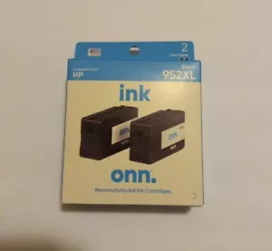 Onn Ink Cartridges HP 952XL Black 2 Cartridges New Sealed - Picture 1 of 4