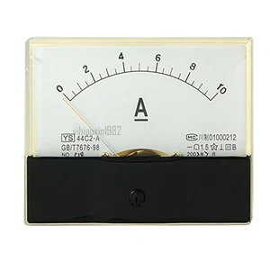 1Pcs 44C2-A Analog DC 0-10A Current Ampere Meter Panel Ammeter Gauge Class 1.5 - Picture 1 of 2