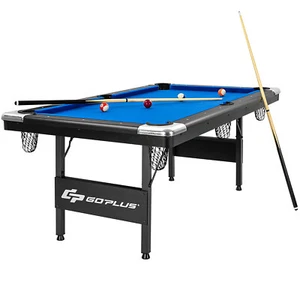 Foldable 6' Billiard Table 76 Inch Pool Table Perfect for Kids and Adults Blue - Picture 1 of 8