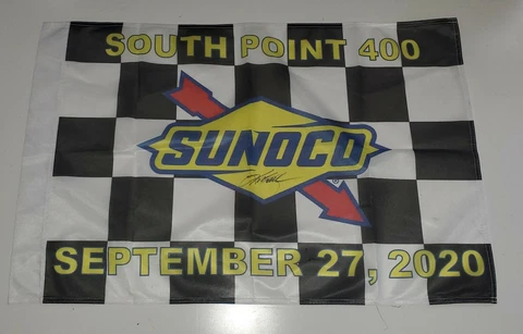 Kurt Busch 1 Monster Energy Victory Lane Flag 2020 South Point 400 Las Vegas Win Cover