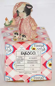 "Once Upon Midnight Steer" 1994 #651680 Enesco Mary Moo Moos Figurine - Picture 1 of 10