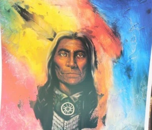 William Verdult hand signed, Print of American Plains Indian, 1985 - Picture 1 of 8