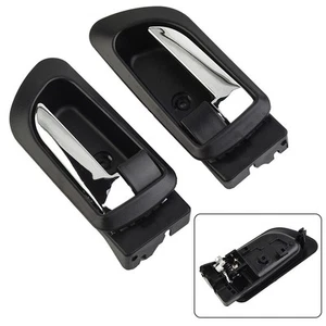 Inner Door Handle Door Handle 16.3 X 7cm Black Front Left Plastic Right - Picture 1 of 22