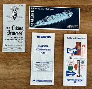 OCEAN LINER DECK PLAN COLLECTORS SET- SET OF 17 OCEAN LINER DECK PLANS - Picture 1 of 8