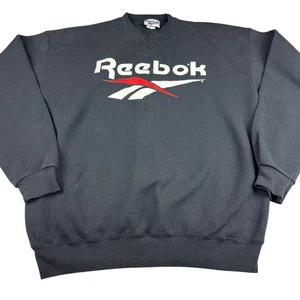 Vintage Reebok 80s Crewneck Sweatshirt - Size Large  - Picture 1 of 6