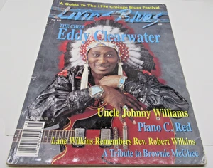 Eddy "Chief"  Clearwater Living Blues Magazine May 1996 Chicago Blues Festival - Picture 1 of 6