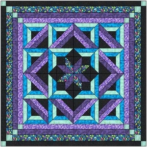 Twilight Lap 50" x50"/Quilt-Kit/Vorschnitt/Fertig zum Nähen!! - Bild 1 von 2