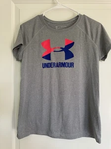Under Armour Heat gear Girls Gray- Size Youth XL- EUC - Picture 1 of 6