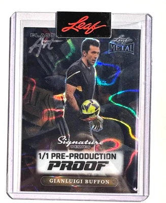 Gianluigi Buffon Hoja Metal Multideporte Signature Series 1/1 Prueba de Preproducción Foto 1 de 2