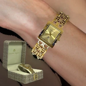 Reloj pulsera vintage años 90 Etienne Aigner mujer zapato caballo logotipo analógico cuarzo - Imagen 1 de 24