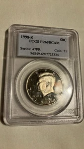 1998-S 50cent PCGS PR 69 DCAM - Picture 1 of 5