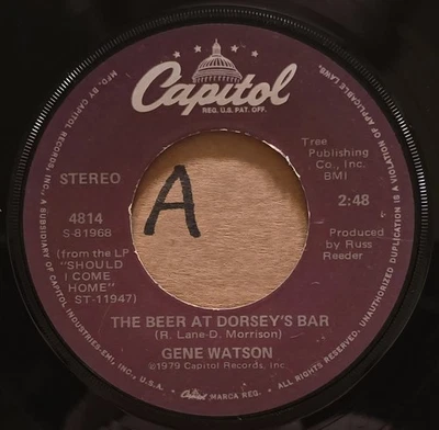 Gene Watson: Nothing Sure Looked Good On You / The Beer At Dorsey's Bar - 45rpm - Image 1 of 2