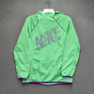 Nike Therma-Fit Hoodie Boys XL Green Thema-Fit Pullover Sweatshirt Athletic - Image 1 of 4