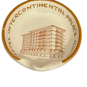Cenicero Hotel Intercontinental Palace Roma Italia De Colección Redondo Hotel Publicidad - Imagen 1 de 9