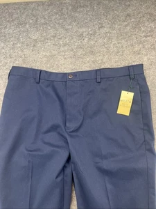 Orvis Herren Hose 42x28 Chino Stretch Knitterfrei Flatfront Blau Neu - Bild 1 von 16