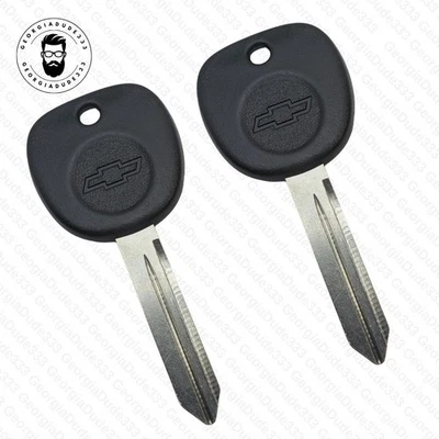 (2) Chevrolet Avalanche 2001-06 OEM llave en blanco con logotipo de pajarita B102 GCP 15026223 Foto 1 de 4