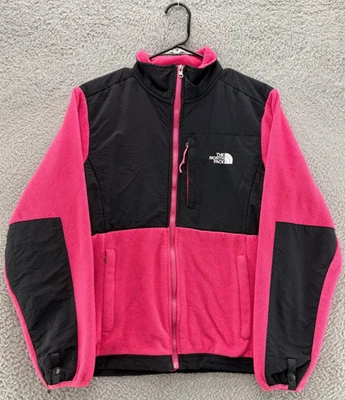 Chaqueta polar Denali para mujer The North Face talla M rosa borgoña cremallera completa exterior Foto 1 de 4
