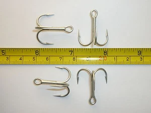 (25) VMC REGULAR-SHANK 1X TREBLE HOOKS (SIZE 2) PERMASTEEL (9650PS) BULK 9650 - Picture 1 of 1