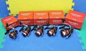 Shimano Sienna Spinning Front Drag Reels SN-FG Series Red Box CHOOSE YOUR MODEL! - Picture 1 of 36