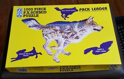 1000 Piezas FX Schmid Wolf Pack Leader Puzzle 43" x 25.5" Montado 1997. 90171 Foto 1 de 4