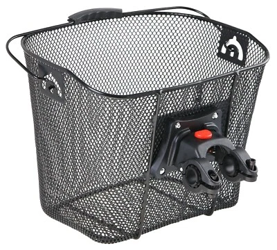 Fahrradkorb Metall Korb Vorne  mit Halter abnehmbar Klick-System - Bild 1 von 4