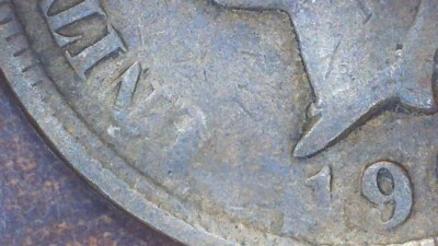1905 Indian Head Penny Obverse Struck Through Grease Mint Error - Image 1 of 4