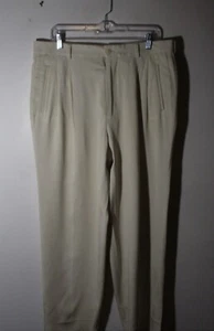 Pantalones plisados seda beige 36x30 SILK TALLIA talla 36X30 - Imagen 1 de 5
