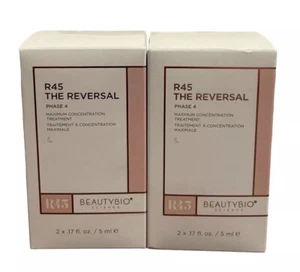 2 Pack BeautyBio R45 The Reversal Phase 4 Size 2x .17 fl oz Beauty Bio Sealed - Picture 1 of 5