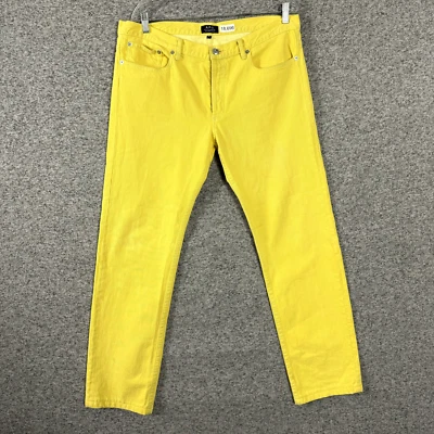 APC Men's Size 35 Yellow Denim Petit Standard Jean Droit Etroit Straight Leg - Image 1 of 4