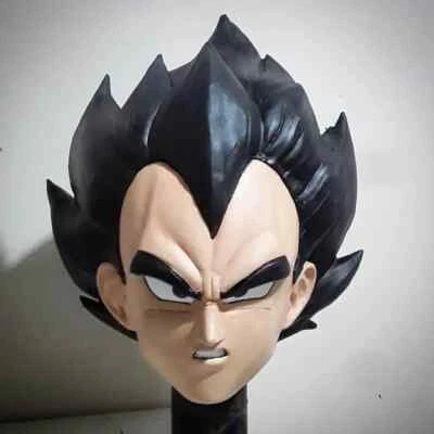 Vegeta Mask Dragon Ball Z Latex Cowl  Cosplay Costume Prop Adult Size - Image 1 of 4