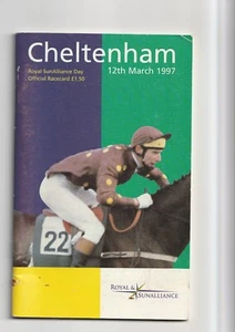 Tarjeta de carrera Cheltenham 12 de marzo de 1997 - Imagen 1 de 1