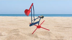 Beweglicher Sandkastenbagger für Ausflüge im Freien und Schulumgebungen an den Strand - Bild 1 von 2