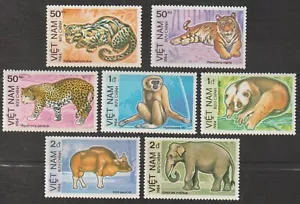 1984 Vietnam Stamps Endangered Animals Scott # 1363 - 1369 MNH - Picture 1 of 1