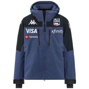 U.S. SKI TEAM man PADDED JACKET in NYLON RIPSTOP mod. 6CENTO 611P US - Foto 1 di 10