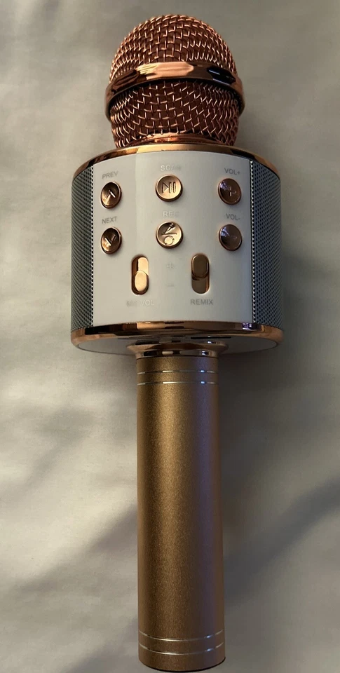 WSTER WS-878 Wireless Bluetooth Microphone Pink Color Karaoke - Image 1 of 3