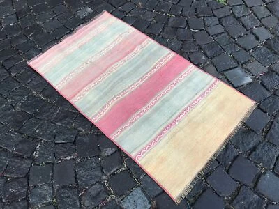 Turkish Antique rug Bohemian Area rug Oushak rug Vintage Rug Handmade Wool rug - Image 1 of 4