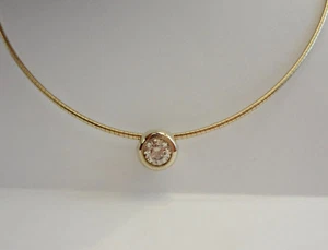 * Colgante BRILLANTE y collar NUEVO 0,43 quilates brillante mejor brillo * - Imagen 1 de 4