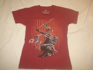 Women's Disney Store Black Panther Angles Maroon Short Sleeve T Shirt Medium - Imagen 1 de 3