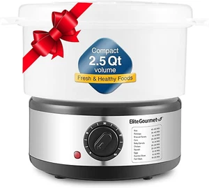 EST250 2.5 Quart Electric Compact Mini Food Vegetable Steamer - Picture 1 of 12