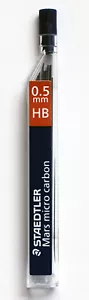 Staedtler Micro Mars Carbon Druckbleistift Blei, 0,5 mm, HB, 60 mm x 12 Blei - Bild 1 von 2