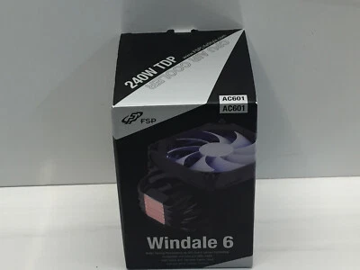 FSP Windale 6 CPU Cooler 6 Direct Contact Heatpipes w/ 120mm PWM LED Fan (AC601) - Image 1 of 4