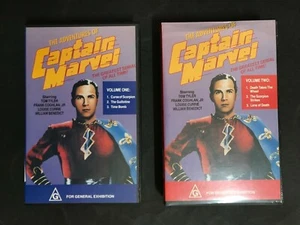 CAPTAIN MARVEL VINTAGE VIDEO LOT OF 2 VOLUME 1 & 2 - Picture 1 of 2
