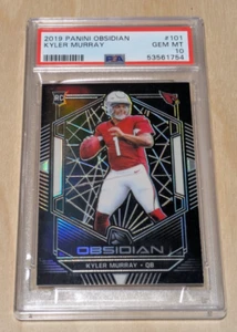 🐦🅁🄲 KYLER MURRAY 2019 Panini Obsidian RC PSA GEM MINT 10 /125 POP 3 see pics - Picture 1 of 6