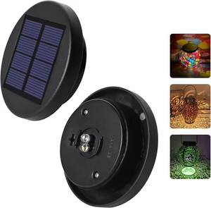 Solar Lights Parts for Lanterns: Tops with Warm White and RGB 2 Lightings for Ol - Picture 1 of 7