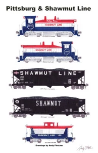 Pittsburg & Shawmut 11"x17" Póster por Andy Fletcher firmado - Imagen 1 de 1