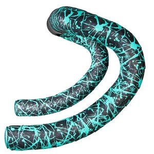 Cinta para manillar de bicicleta SUPACAZ Super Sticky Kush 2,5 mm - Splat - Celeste - Imagen 1 de 7