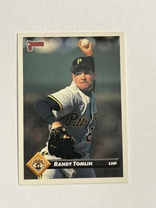 1993 Donruss Baseball Card Randy Tomlin Pittsburgh Pirates #570 MLB Trading Card - Picture 1 of 6